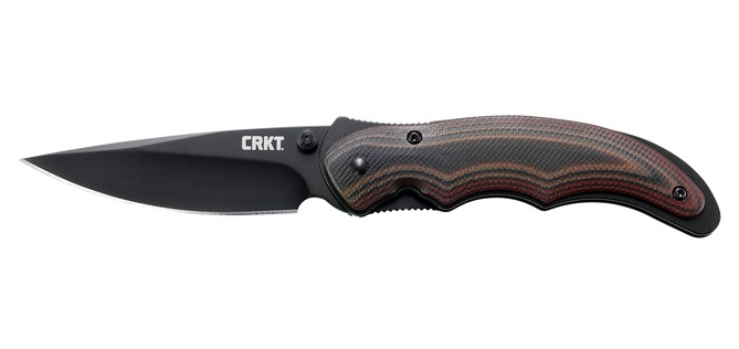 CRKT 1105KC Endorser 3.18" Drop Point Pocket Knife - Black