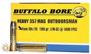 Buffalo Bore .357 Magnum 180gr Hard Cast Flat Nose Ammo