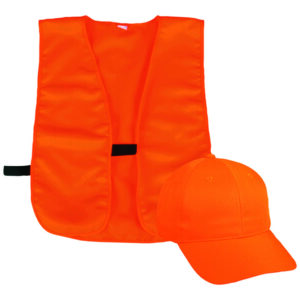 Outdoor Cap Blaze Orange Vest and Cap Combo for Adults
