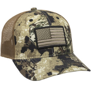 Outdoor Cap Veil Flag Whitetail/Brown Camo Cap