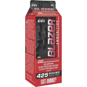 CCI Blazer Rimfire Ammo .22 LR 38 gr LRN - 425 Rounds