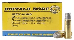 Buffalo Bore 44 Magnum 305gr Hard Cast Lead Ammo - 20 Rounds