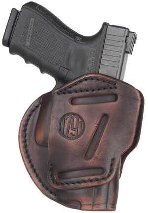 1791 Gunleather 3-Way Vintage Leather Holster for Glock 17