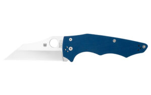 Spyderco YoJumbo Folding Knife - 3.98" Blue/Silver