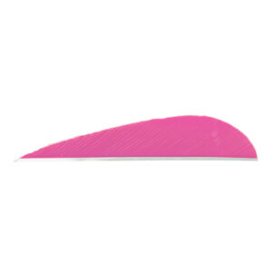 Trueflight Parabolic Feathers Pink 3" RW - 100 Pack