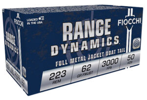 Fiocchi 223C Range Dynamics .223 Rem 62gr FMJ Ammo