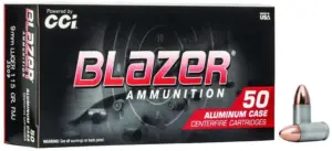 CCI 9mm Luger 115 GR FMJ Blazer - 50 RD Box
