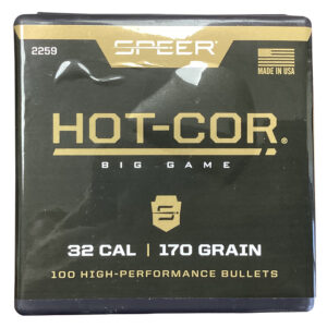 Speer 2259 Hot-Cor 32 Caliber 170gr Soft Point Bullets