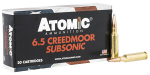 Atomic 6.5 Creedmoor Subsonic Rifle Ammunition - 129gr JHP