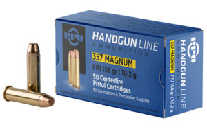 PPU .357 Magnum 158GR JHP Handgun Ammunition - 50 Rounds