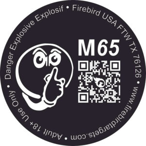 Firebird M65 Moderated 65mm Shooting Targets - Pack of 10