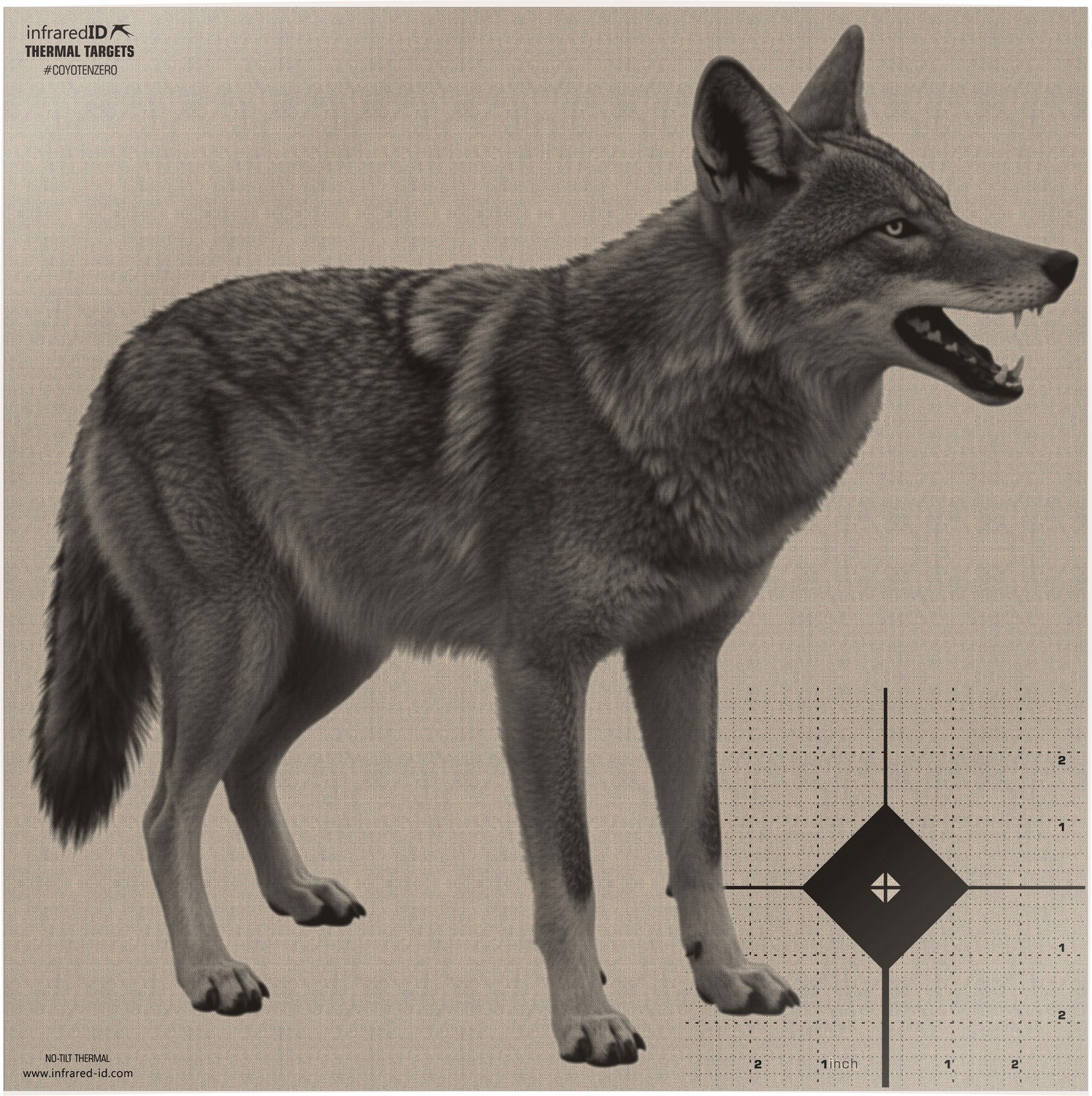 Infrared-ID CoyoteZero Thermal Target COY+ZERO 1+50