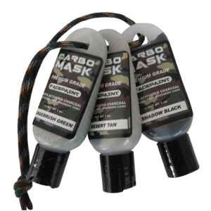Carbo Mask Facepaint Black/Sage/Tan - 3 Pack