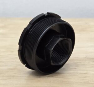 BOSS 3/4x24 Stainless Direct Thread Hub Adapter - Black