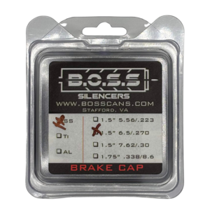 BOSS 6.5/.270 End Cap for 1.5in Silencer Models - Black