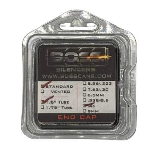 BOSS .46 Cal End Cap for 1.5in Silencer Models - Stainless