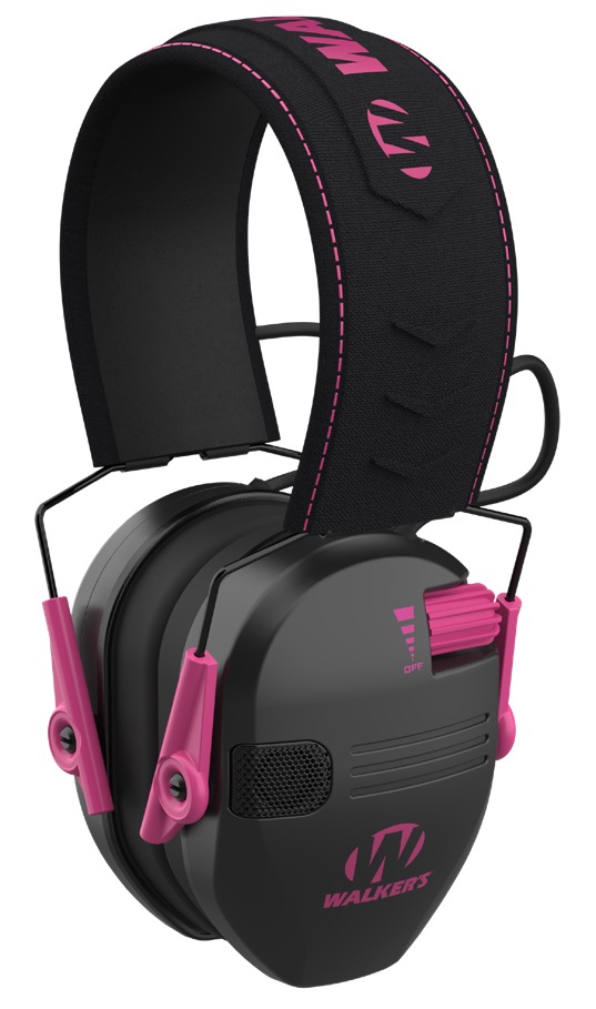 Walkers RAZR Electronic Earmuff - Pink for Youth & Women