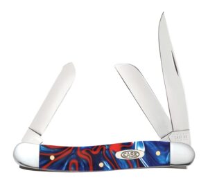 Case 11201 Patriotic Kirinite Medium Stockman Pocket Knife