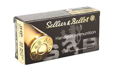 Sellier & Bellot .45 ACP 230GR JHP Handgun Ammunition - Image 2