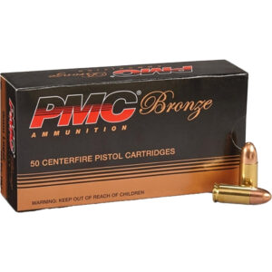 PMC Bronze 9mm Luger 147 gr FMJ Pistol Ammo - 50 rd