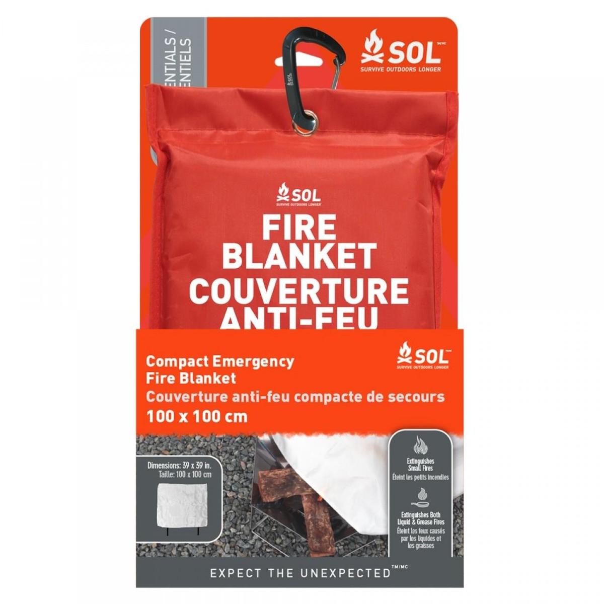 Survive Outdoors Longer Emergency Fire Blanket - 100% Fiberglass
