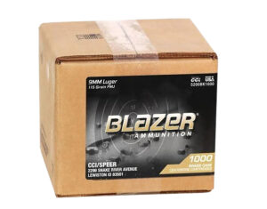 CCI Blazer Brass 9mm Luger 115gr FMJ - 1000 Rounds