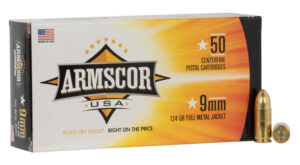 Armscor FAC94 USA 9mm Luger 124gr FMJ Ammunition