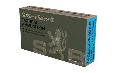 Sellier & Bellot 762x51 Subsonic 200GR FMJ Ammunition