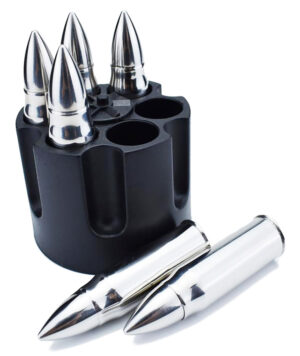 Caliber Gourmet Bullet Chillers - Stainless Steel Pistol Design