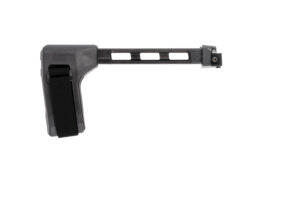 SB Tactical FS1913A01SB SBT  Side Folding Black Synthetic with Hinge, 9.25" OAL & Nylon Strap for AR-Platform with 1913 Picatinny Rail (Tube Not Included)