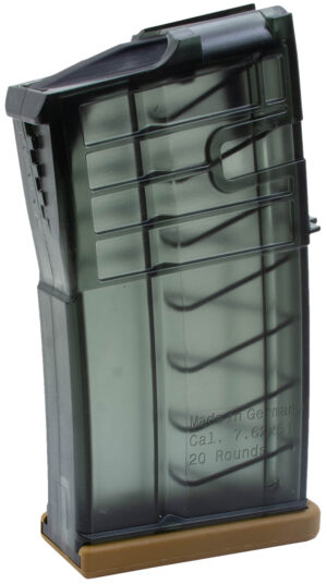 HK 417 20rd 7.62mm Magazine - Clear Smoke Polymer