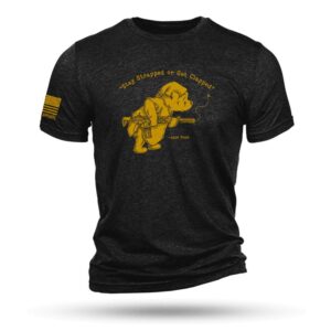 Nine Line Pooh Bear Triblend T-Shirt - Black Large