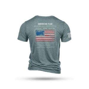 Nine Line American Flag Schematic Short Sleeve Shirt