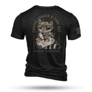 Nine Line Tactical Trash Panda Tri-Blend T-Shirt - Black 2XL