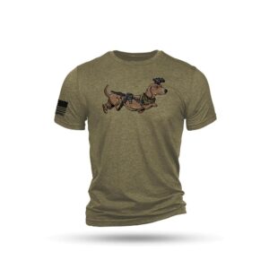 Nine Line Tactical Wiener Short Sleeve Shirt - Olive Triblend