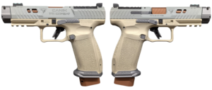 CANIK TTI Combat Suga Bear 9mm Pistol - Champagne/Tungsten