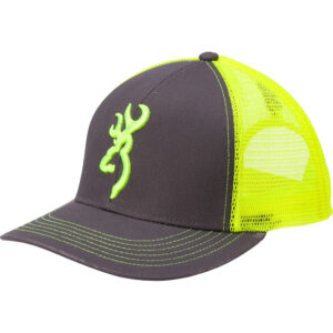 Browning Flashback Hat - Charcoal/Neon Green