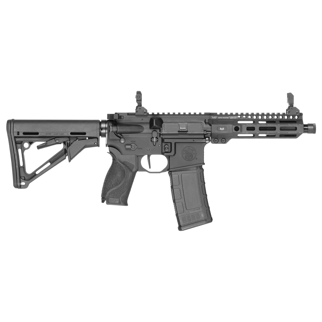 SMITH & WESSON M&P 15 AXE SBR 300 BLACKOUT 8IN BARREL 30RD M-LOK HGD MAGPUL CTR ADJ STK TB 13888