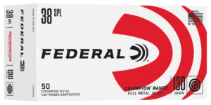Federal 38 Special 130GR Range FMJ - 50RD