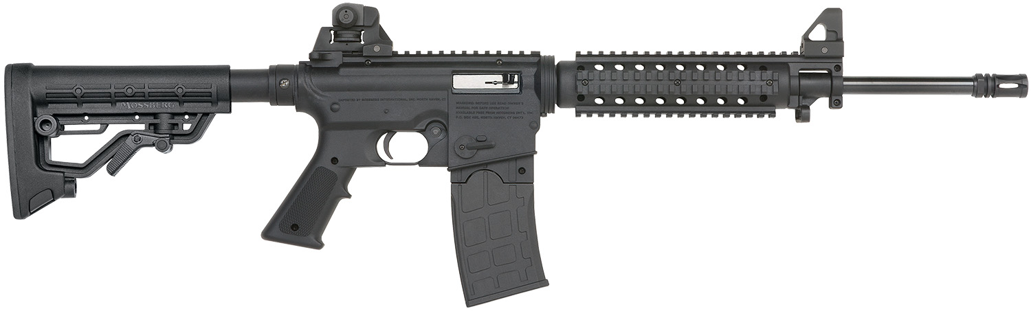 Mossberg 37205 715 Tactical Full Size 22 LR 10+1 16.25" Matte Blued Steel Barrel, Black Picatinny Rail Receiver, Black A2 Adjustable Synthetic Stock, Black Polymer Grip, Right Hand