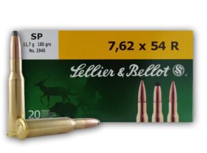 Sellier & Bellot 7.62x54R Rifle Ammunition - 180 gr SP