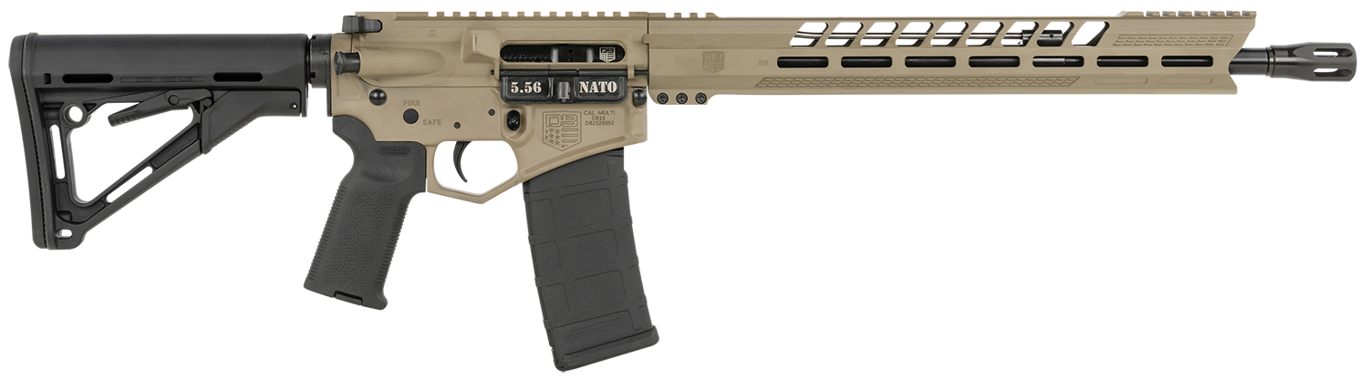 Diamondback DB1731K061 DB15 5.56x45mm NATO 16" 30+1 Flat Dark Earth Adjustable Magpul CTR Stock Black Magpul MOE K2 Grip with Black Gold Lower