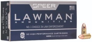 Speer Lawman 9MM 115GR Total Metal Jacket Ammunition - 50RD