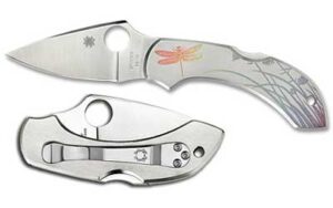 Spyderco Dragonfly Tattoo Plain Edge Pocket Knife