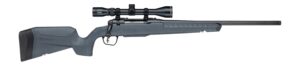 Savage Arms 33182 Axis 2 XP 30-06 Springfield 4+1 20" Matte Black Carbon Steel Threaded Barrel & Drilled & Tapped Receiver, Gray Synthetic Fixed w/Pistol Grip Stock, 3-9x40mm Duplex Scope, Right Hand