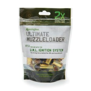 Remington Ultimate Muzzleloader Primed Brass Cases - 24ct