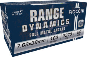 Fiocchi 7.62x39 123gr FMJ Rifle Ammunition - 50 Rounds