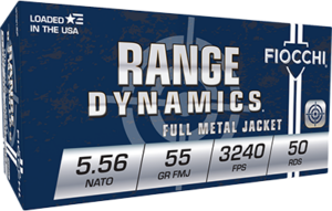 Fiocchi 5.56 M193 55G FMJ Rifle Ammunition - 50RD Box