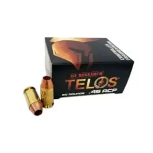 G2 Research TELOS .45 ACP 160Gr Copper Ammo - 20RD Box
