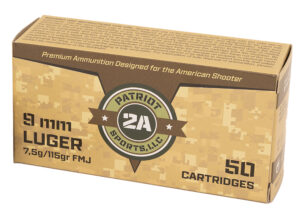 Patriot Defense 9mm Luger 115 Grain FMJ Ammunition